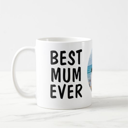 Personalisierte Beste Mama je Tasse mit Foto (Links)