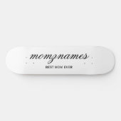 Personalisierte Beste-Mutter-aller-Zeiten-Kalligra Skateboard (Horizontal)