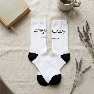 Personalisierte Beste-Mutter-aller-Zeiten-Kalligra Socken