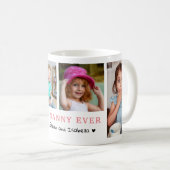 Personalisierte Beste Nanny Ever 4 Foto-Collage Kaffeetasse (VorderseiteRechts)