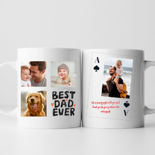 Personalisierte Beste Papa Aller Zeiten Foto-Ass-K Kaffeetasse