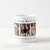 Personalisierte Beste Schwester überhaupt 5-Foto-C Kaffeetasse (Mittel)