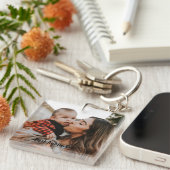 Personalisierte beste Tante je benutzerdefiniertes Schlüsselanhänger (Vorderseite rechts)