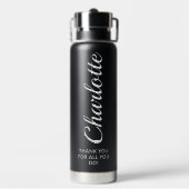 Personalisierte beste Team-Mitarbeiter-Appreciatio Trinkflasche (Hinten)