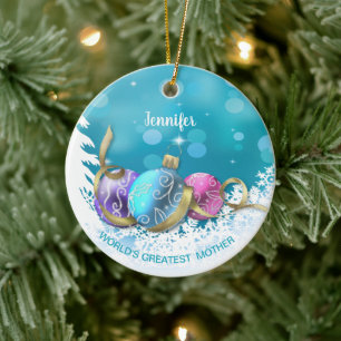 Personalisierte Beste Weihnachtszeit Keramik Ornament