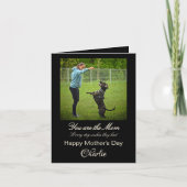 personalisierte Besten Hund Mama Grußkarte Einladung (Vorderseite)