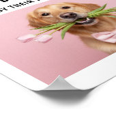 Personalisierte „Bester Hund überhaupt“-Zeitung Poster (Ecke)