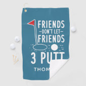 Personalisierte Bestfriends Lass Friends 3 Putt ni Golfhandtuch (Insitu)