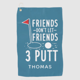 Personalisierte Bestfriends Lass Friends 3 Putt ni Golfhandtuch