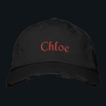 Personalisierte bestickte Baseballkappe<br><div class="desc">Personalisierte Obergrenzen</div>