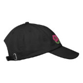 Personalisierte bestickte Baseballmütze mit Blumen Baseballkappe (Rechts)