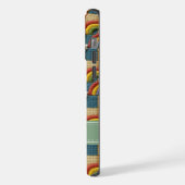 Personalisierte bestickte Regenbogen-Handyhülle iPhone Hülle (Linke Seite)