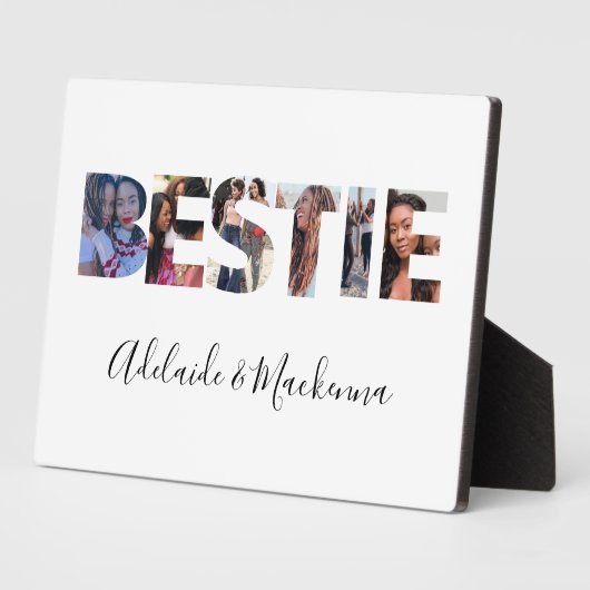 Personalisierte Bestie BESTE FREUNDIN Beste Freund Fotoplatte (Seite)