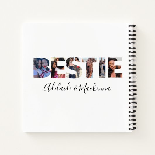 Personalisierte Bestie BESTE FREUNDIN Beste Freund Notizblock (Rückseite)