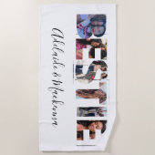 Personalisierte Bestie BESTE FREUNDIN Beste Freund Strandtuch (Vorderseite)