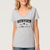 Personalisierte Bestie Freundschaft T-Shirt (Vorderseite)