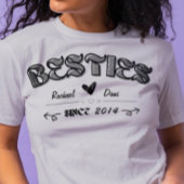 Personalisierte Bestie Freundschaft T-Shirt