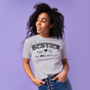 Personalisierte Bestie Freundschaft T-Shirt