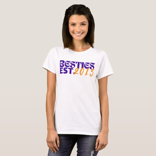 Personalisierte Bestien, beste Freunde, Girls Week T-Shirt (Vorne ganz)
