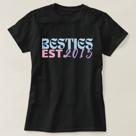 Personalisierte Bestien, beste Freunde, Girls Week T-Shirt (Design vorne)