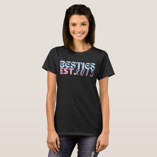 Personalisierte Bestien, beste Freunde, Girls Week T-Shirt (Vorne ganz)