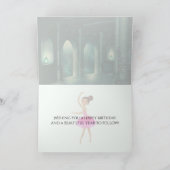 Personalisierte Bezauberung Ballerina und Katze Ge Karte (Innenseite)