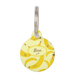 Personalisierte Bezeichnung Bananen Haustiermarke