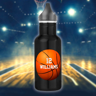 Personalisierte Bezeichnung Basketball Edelstahlflasche