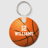 Personalisierte Bezeichnung Basketball Schlüsselanhänger (Vorderseite)