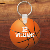 Personalisierte Bezeichnung Basketball Schlüsselanhänger (Vorderseite)