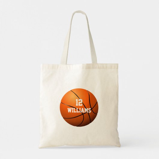 Personalisierte Bezeichnung Basketball Sports Tragetasche (Rückseite)