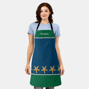 Personalisierte Bezeichnung Blau & Grün mit Starfi Schürze