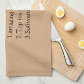 Personalisierte Bezeichnung Definition Küchentüche Geschirrtuch (Viertel Falte)