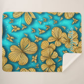 Personalisierte Bezeichnung für aquamarine und Gol Sherpadecke (Vorderseite (Horizontal))