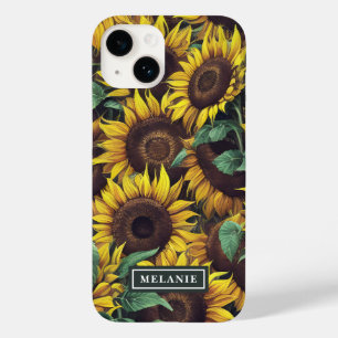 Personalisierte Bezeichnung für Aquarellblumen Case-Mate iPhone 14 Hülle