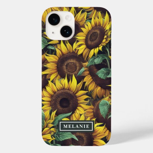 Personalisierte Bezeichnung für Aquarellblumen Case-Mate iPhone Hülle (Rückseite)