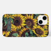 Personalisierte Bezeichnung für Aquarellblumen Case-Mate iPhone Hülle (Rückseite (Horizontal))
