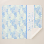 Personalisierte Bezeichnung für blaue und weiße Wo Sherpadecke (Vorderseite (Horizontal))