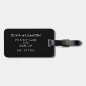 Personalisierte Bezeichnung für das Gepäck Gepäckanhänger (Rückseite horizontal)