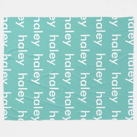 Personalisierte Bezeichnung für Kinder Fleecedecke (Vorderseite (Horizontal))