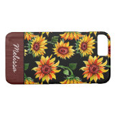 Personalisierte Bezeichnung für rustikale Sonnenbl Case-Mate iPhone Hülle (Rückseite (Horizontal))