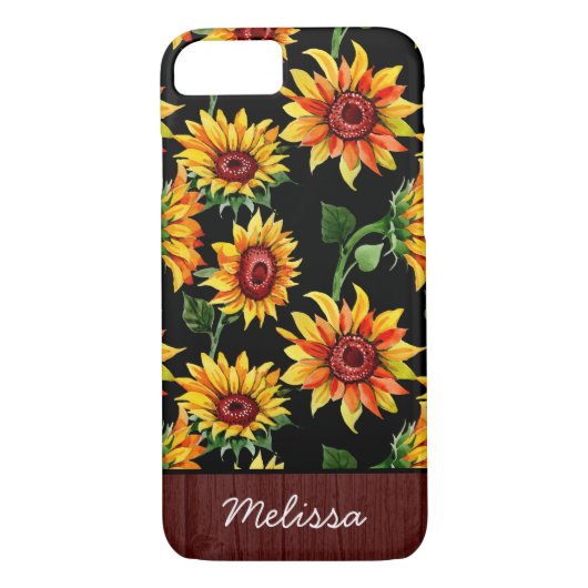 Personalisierte Bezeichnung für rustikale Sonnenbl Case-Mate iPhone Hülle (Rückseite)