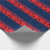 Personalisierte Bezeichnung Hockey Wrapper Geschenkpapier (Ecke)