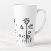 Personalisierte Bezeichnung im Muster Schwarz/Weiß Milchtasse (Rechts)