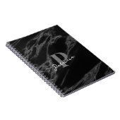 Personalisierte Bezeichnung Initial Modern Marble Notizblock (Rechte Seite)