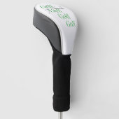 Personalisierte Bezeichnung Minimale Typografie Golf Headcover (angewinkelt)