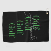 Personalisierte Bezeichnung Moderne Typografie Golfhandtuch (Horizontal)