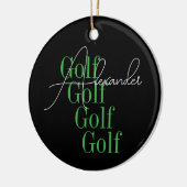 Personalisierte Bezeichnung Moderne Typografie Keramik Ornament (Links)