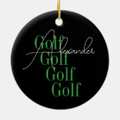 Personalisierte Bezeichnung Moderne Typografie Keramik Ornament (Hinten)