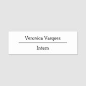 Personalisierte Bezeichnung Namensschild (Vorderseite)